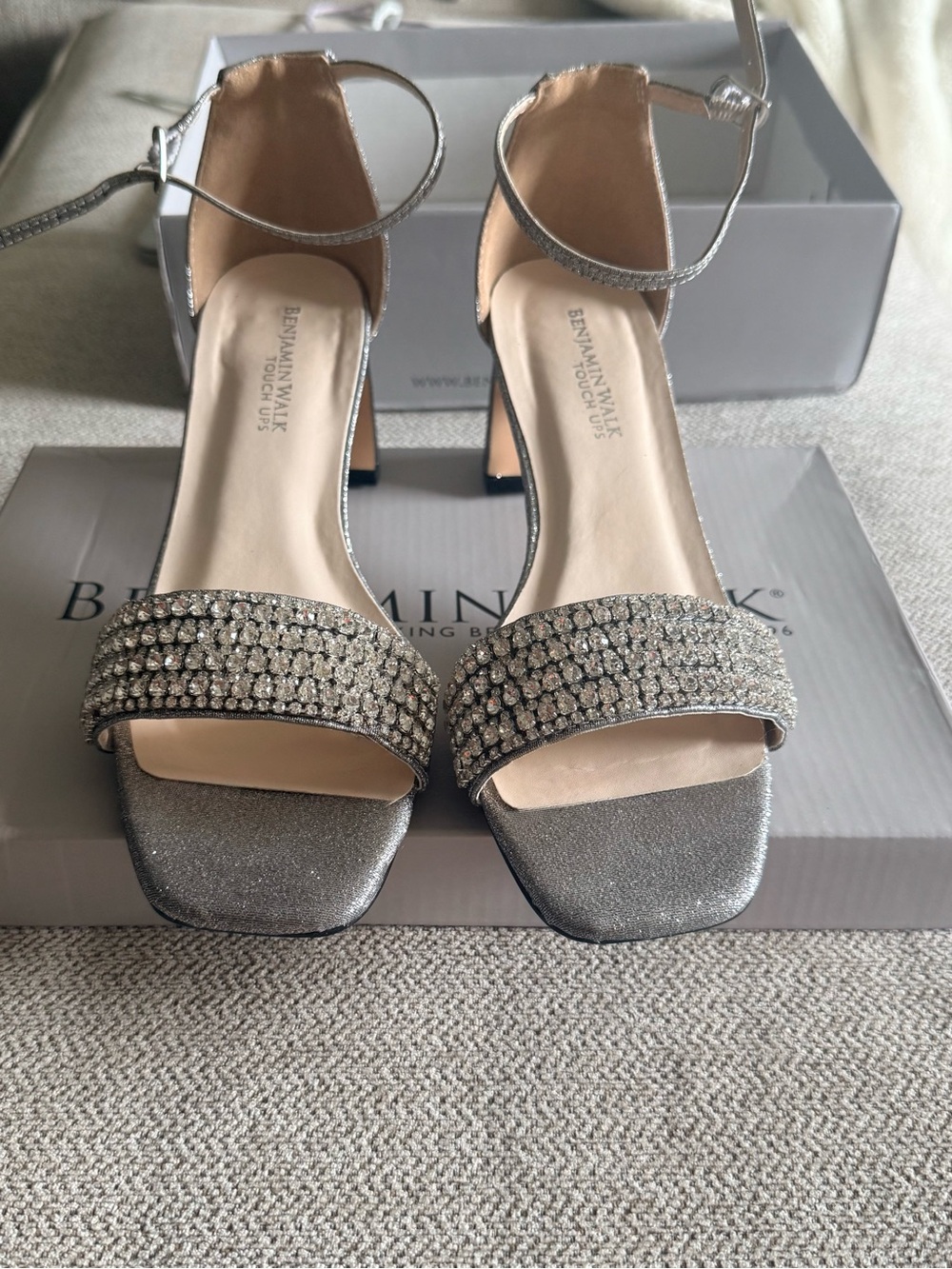 Benjamin Walk Touch Ups Jade Pewter Heels Size 7M